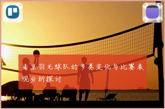南京羽毛球队的节奏变化与比赛表现分析探讨
